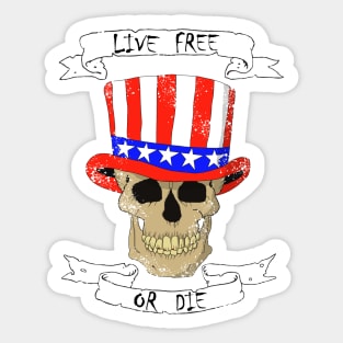 Live Free Or Die Sticker